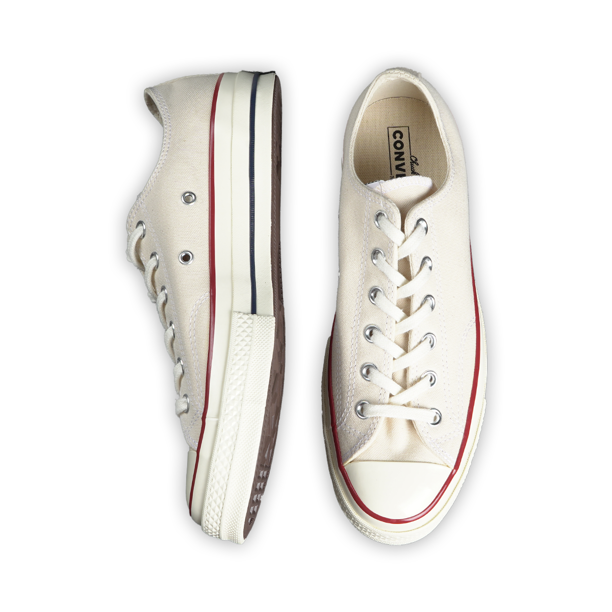Converse cream sales low top